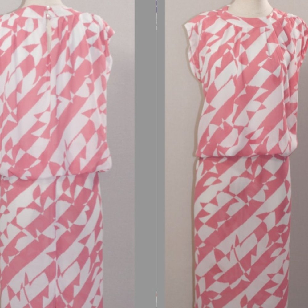 Alicia Pink & White Dress